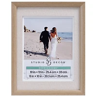Expressions™ Tabletop Frame with Natural Linen Mat by Studio Décor