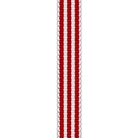 Gwen Studios /8" x 3yd. Red & White Stripe Grosgrain Ribbon