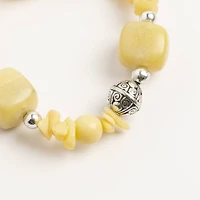 John Bead New Jade No.94 Natural Stone Stretch Bracelet