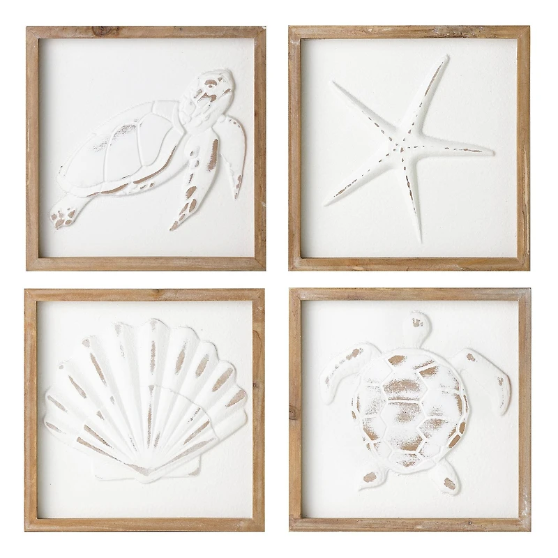 American Art Decor Marine Maties Medallions Set - 9.06" x 9.06"