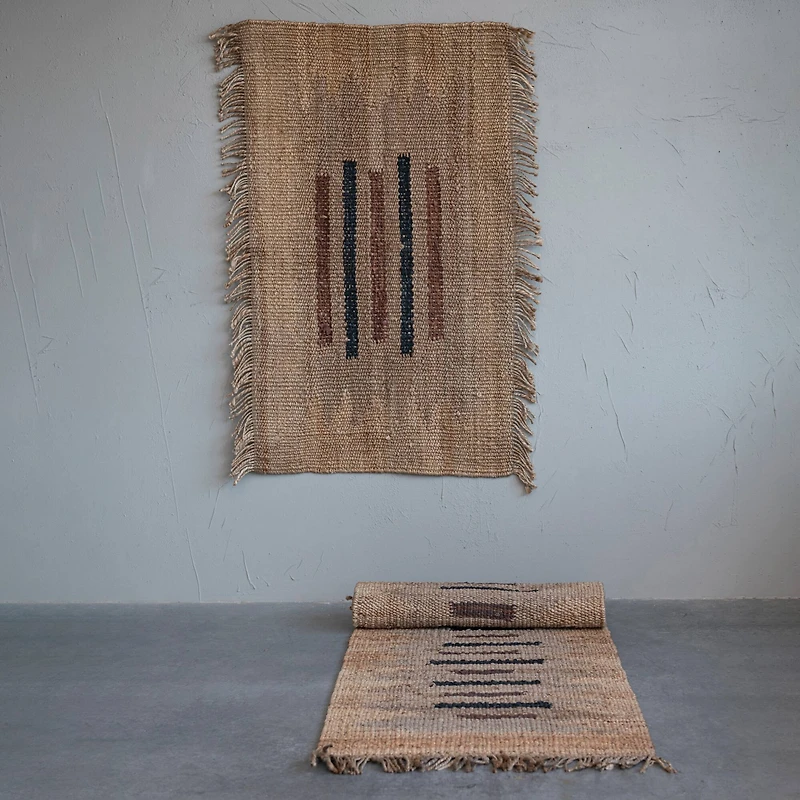 Hello Honey® Bohemian Woven Jute & Leather Wall Hanging