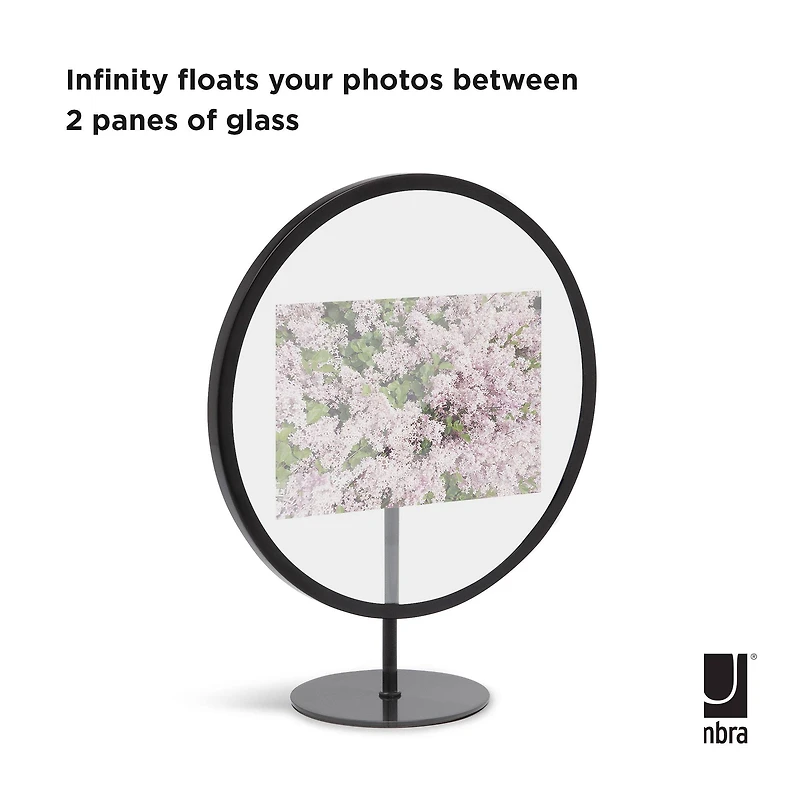 Umbra Black Infinity Round 4" X 6" Picture Frame
