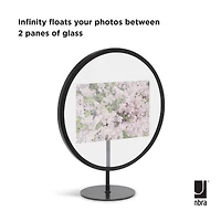 Umbra Black Infinity Round 4" X 6" Picture Frame