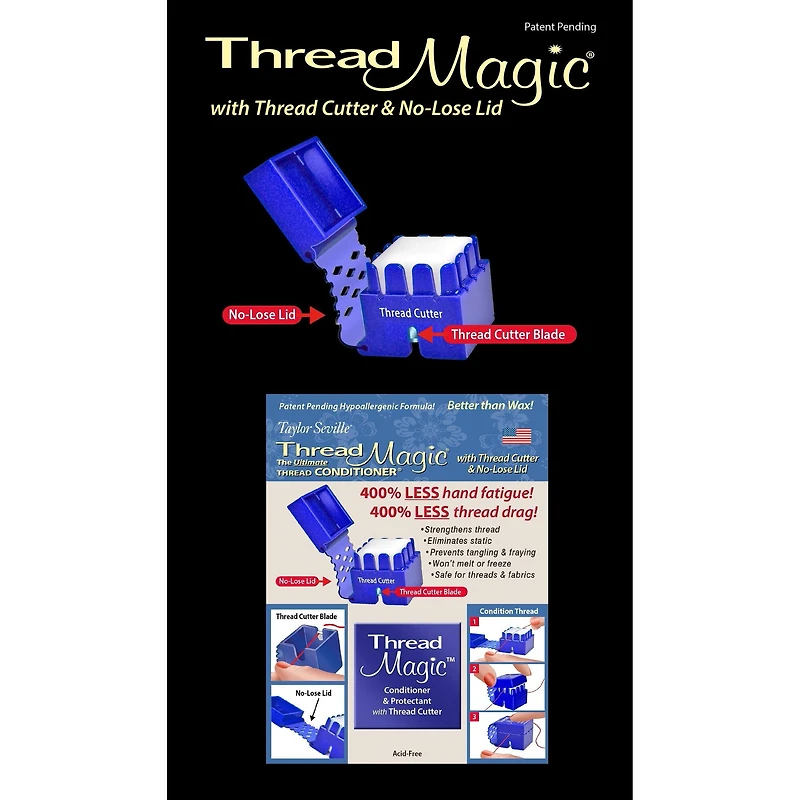 Thread Magic® Conditioner Square With Cutter