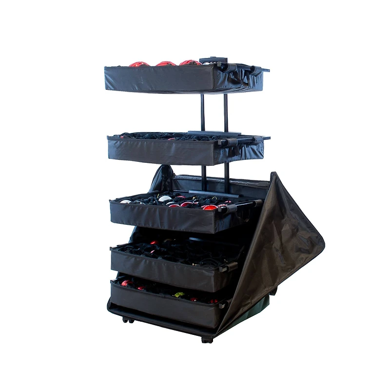 5-Tray Telescopic Christmas Ornament Storage Bag
