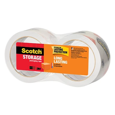 3M Scotch® Super Clear Storage Packaging Tape, 2ct.