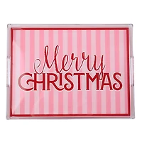 13.75" Pink Merry Christmas Tray by Ashland®
