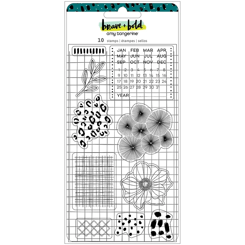 Amy Tangerine® Brave & Bold Acrylic Stamps