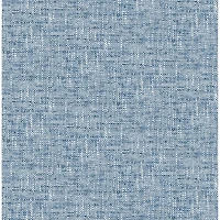 NuWallpaper Navy Poplin Texture Peel & Stick Wallpaper