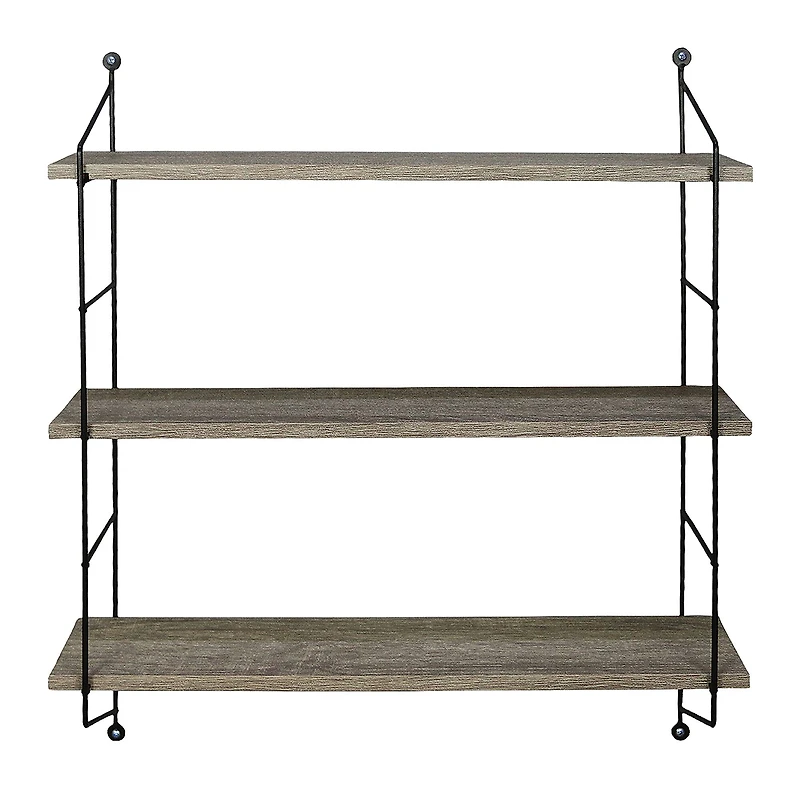 Sorbus 3-Tier Rustic Floating Shelf