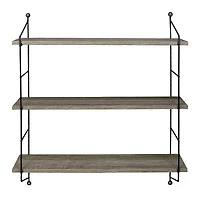 Sorbus 3-Tier Rustic Floating Shelf
