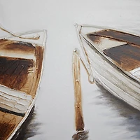 Brown Fir Coastal Wall Art, 32" x 47" x 2"