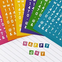 Bright Small Squares Alphabet & Number Stickers by Recollections™