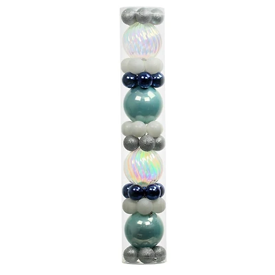 44 Pack 44mm & 120mm Blue & Silver Shatterproof Ball Ornaments by Ashland®