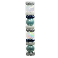 44 Pack 44mm & 120mm Blue & Silver Shatterproof Ball Ornaments by Ashland®