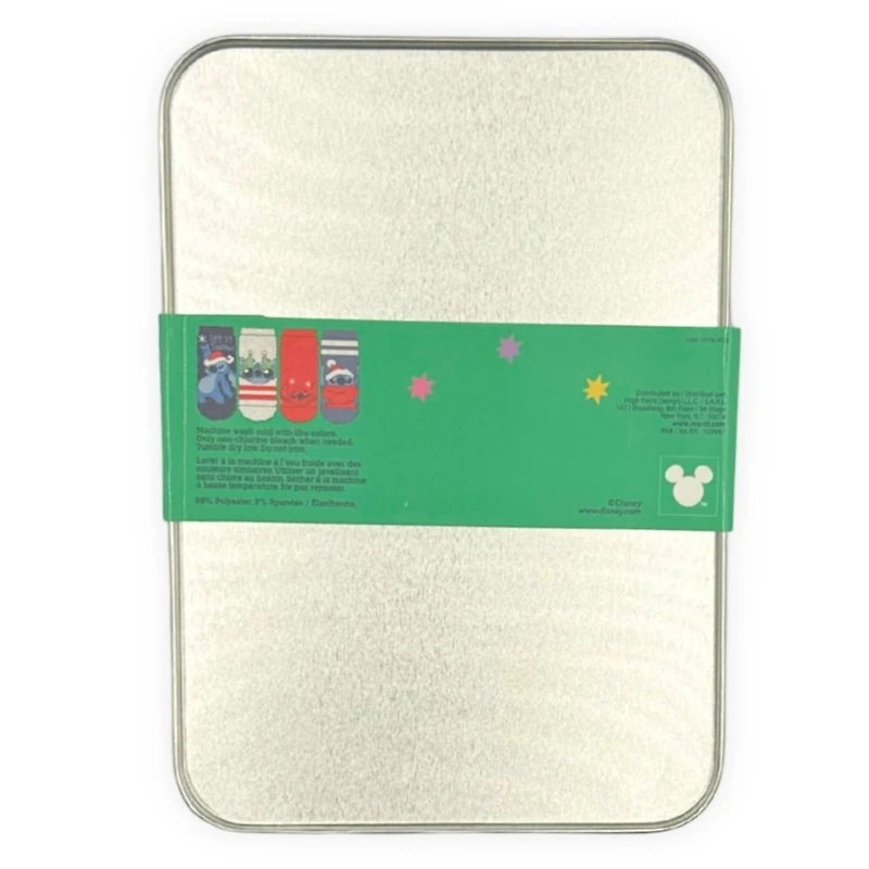 Disney® Stitch 4 Pack Cozy Socks in Christmas Gift Tin