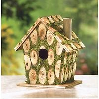 8" Moss-Edged Birdhouse