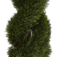 6ft. Potted Double Pond Cypress Spiral Topiary Tree