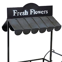 Black Metal Farmhouse Plantstand, 32" x 44"