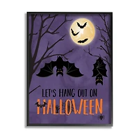 Stupell Industries Let's Hang Halloween Bats Framed Giclee Art