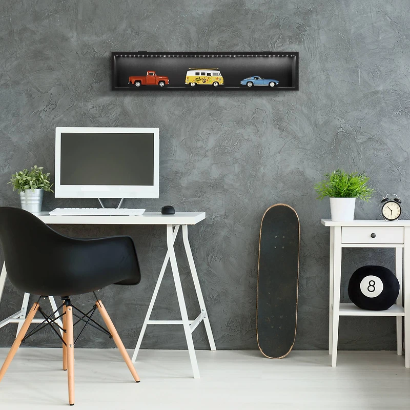 28" Front Loading LED Display Case with Glass Frame by Studio Décor®