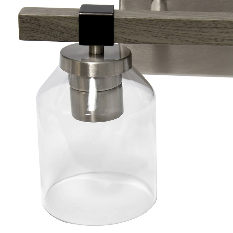 Lalia Home Barnlit Light Metal & Glass Shade Vanity