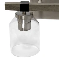 Lalia Home Barnlit Light Metal & Glass Shade Vanity