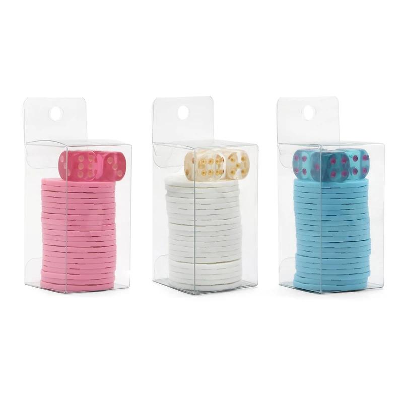 Assorted Poker Chips & Dice Set, 1pc. by Fab Finds