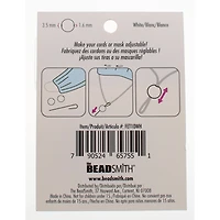 Fablastic™ White Silicone Cord Locks, 10mm