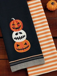 DII® Jack O' Lantern Dishtowel Set