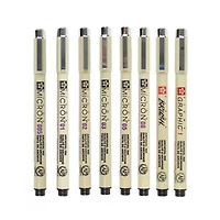 Pigma® 8 Pen Set, Black