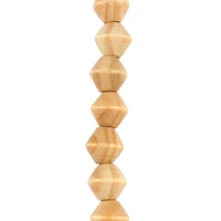 Natural Wood Bicone Beads, 15mm by Bead Landing™