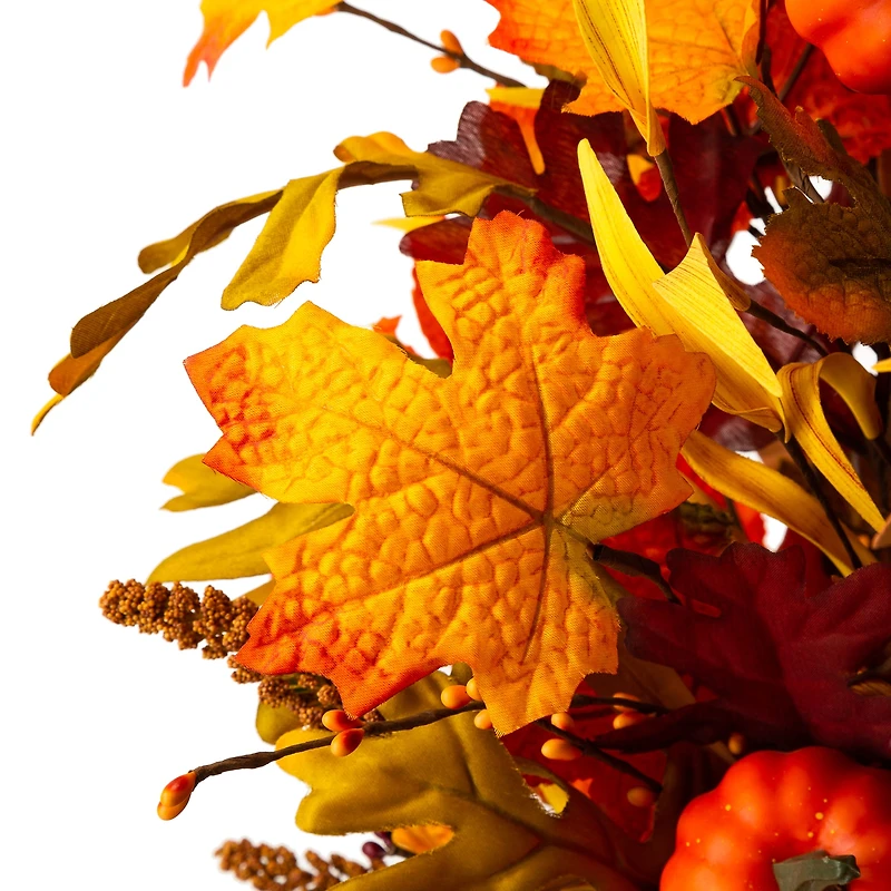 Glitzhome® 3ft. Fall Lighted Maple Leaves Tree in Urn