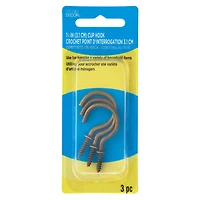 1.25" Antique Brass Cup Hooks, 3ct. by Studio Décor®