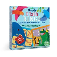 eeBoo Simple Addition & Subtraction Math Bingo Game