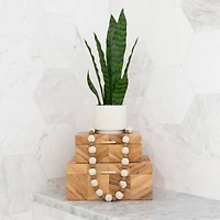 16" Artificial Sansevieria Snake Plant with Decorative Planter 