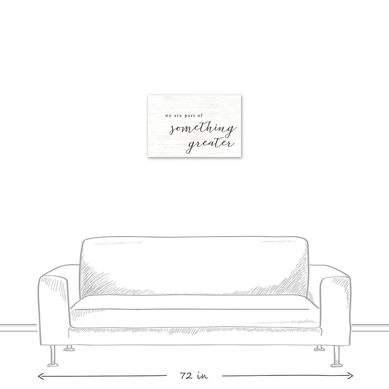 Part Of Something Greater 24" x 16" Canvas Wall Art