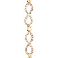 12 Pack:  Gold Rhinestone & Metal Infinity Beads, 32mm by Bead Landing™