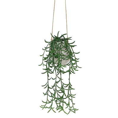 23" Hanging String of Dolphins in White Ceramic Pot by Ashland®