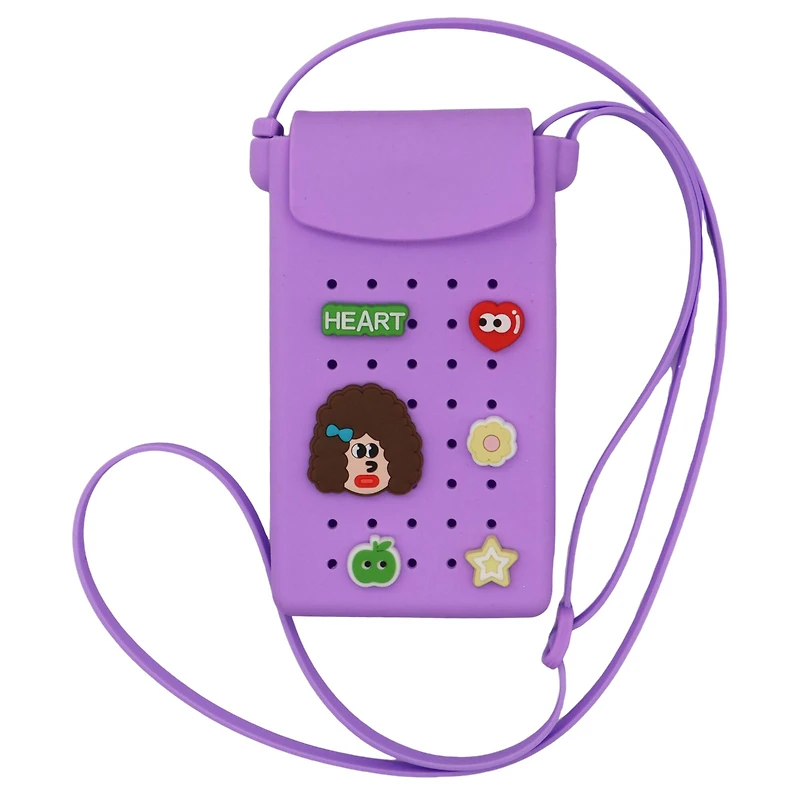 Assorted Cell Phone Bag with Charms, 1pc. by Fab Finds