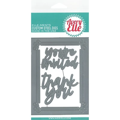 Avery Elle Elle-Ments Invitation Frame Dies
