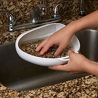 Mind Reader White Plastic Rice Washer/Strainer with Handles, 2ct.