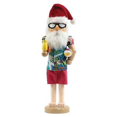 Santa's Workshop 15" Beach Time for Santa Nutcracker