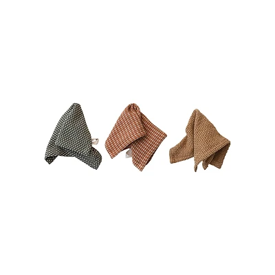 Hello Honey® 10.5" Mixed Fall Hues Cotton Dobby Dishcloths, 3ct.