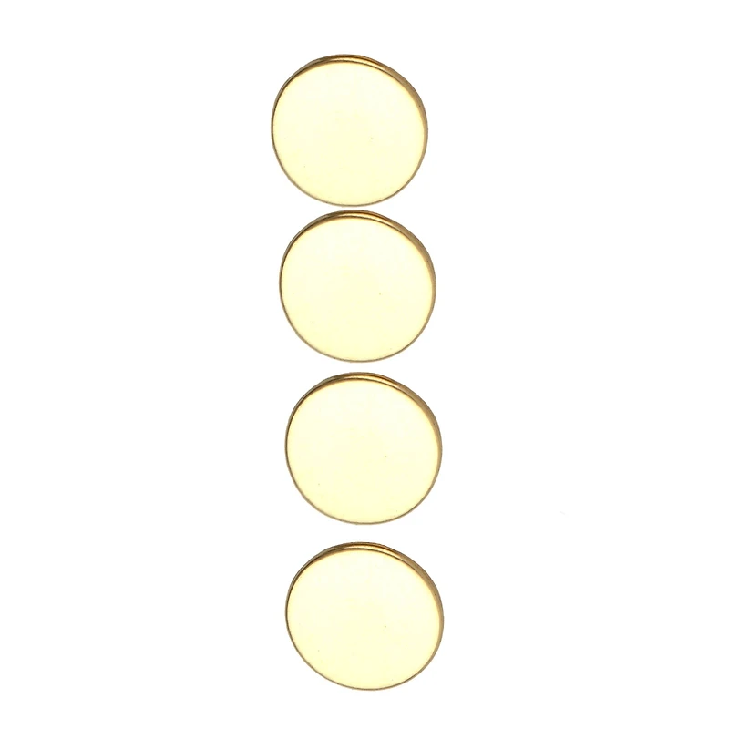 LaMode 5/8" Gold Flat Shank Buttons, 4ct.