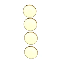 LaMode 5/8" Gold Flat Shank Buttons, 4ct.