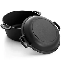 MegaChef 12 Piece Round PreSeasoned Cast Iron Cookware Set