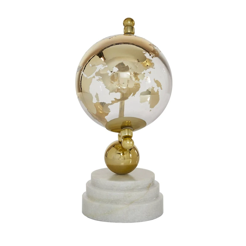 11" Gold Ceramic Glam Globe