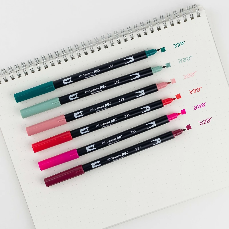 Tombow Very Berry Dual Brush Pen Set