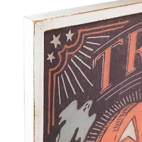 18.75" Trick or Treat Jack O Lantern Halloween Wall Sign